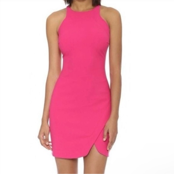 Elizabeth and James Hot Pink Dress - Picture 1 of 8